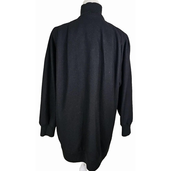 VTG. Hunt Club ~Woman Size12 Petite~ Black Wool Blend Jacket Coat. - Picture 3 of 12